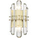 Bolton 2 Light 7.5 inch Aged Brass Sconce Wall Light