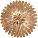 Broche 4 Light 16 inch Antique Gold Semi Flush Ceiling Light