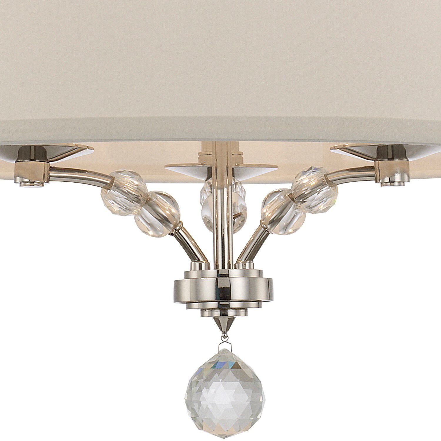 Mirage 3 Light 18 inch Polished Nickel Chandelier Ceiling Light