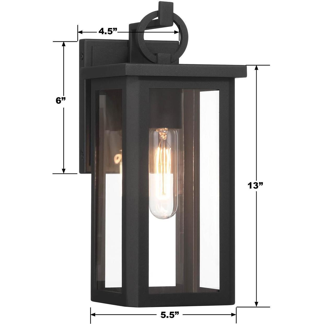 Boadie Sconce Wall Light in Matte Black