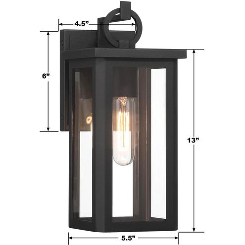 Boadie Sconce Wall Light in Matte Black