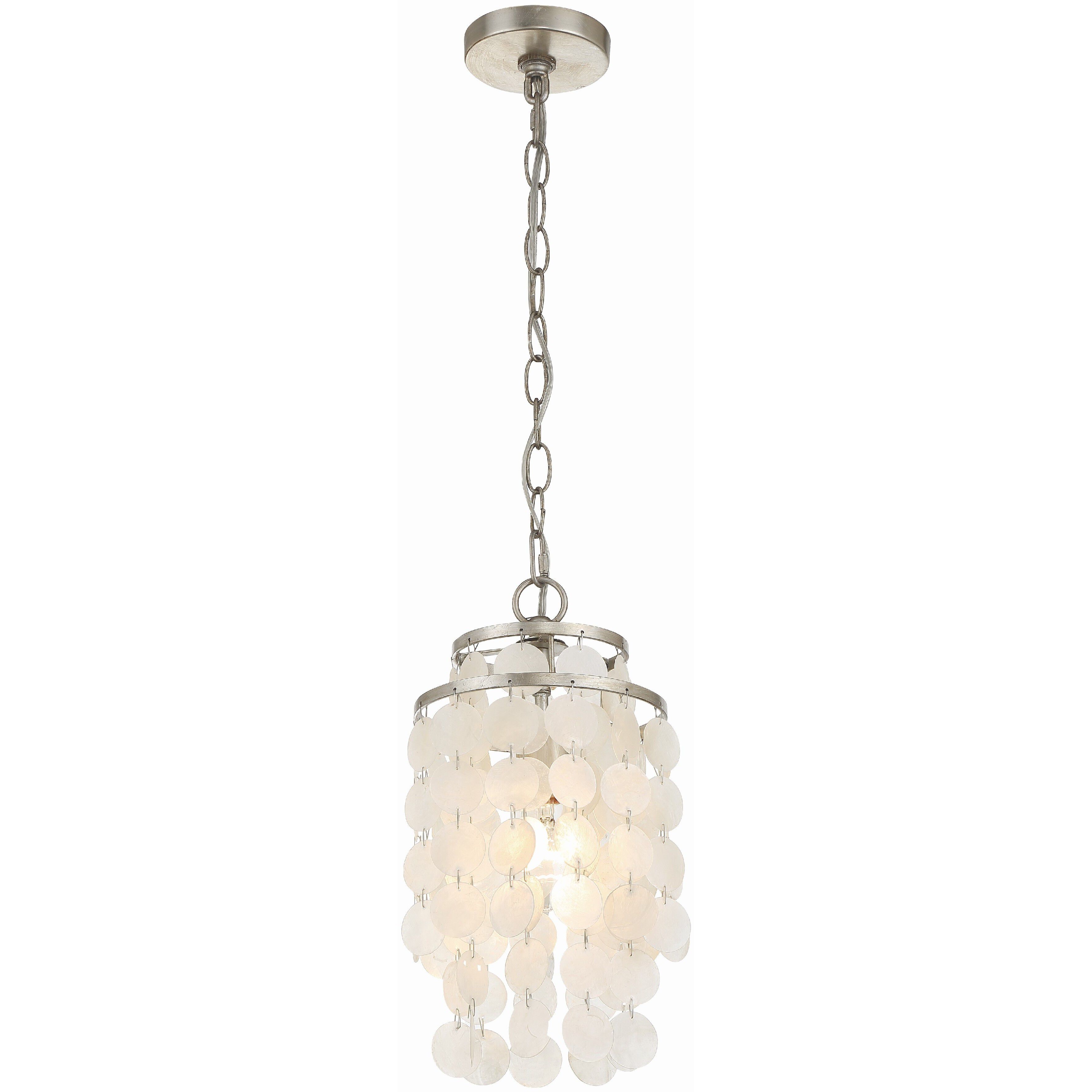 Brielle 1 Light 7 inch Antique Silver Chandelier Ceiling Light