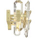 Bolton Bath Vanity Light Wall Light in Aged Brass