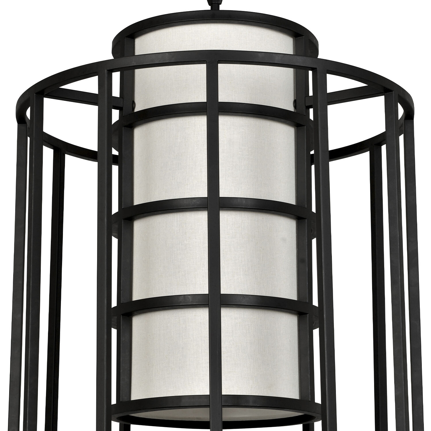 Hulton 6 Light 21 inch Matte Black Lantern Chandelier Ceiling Light