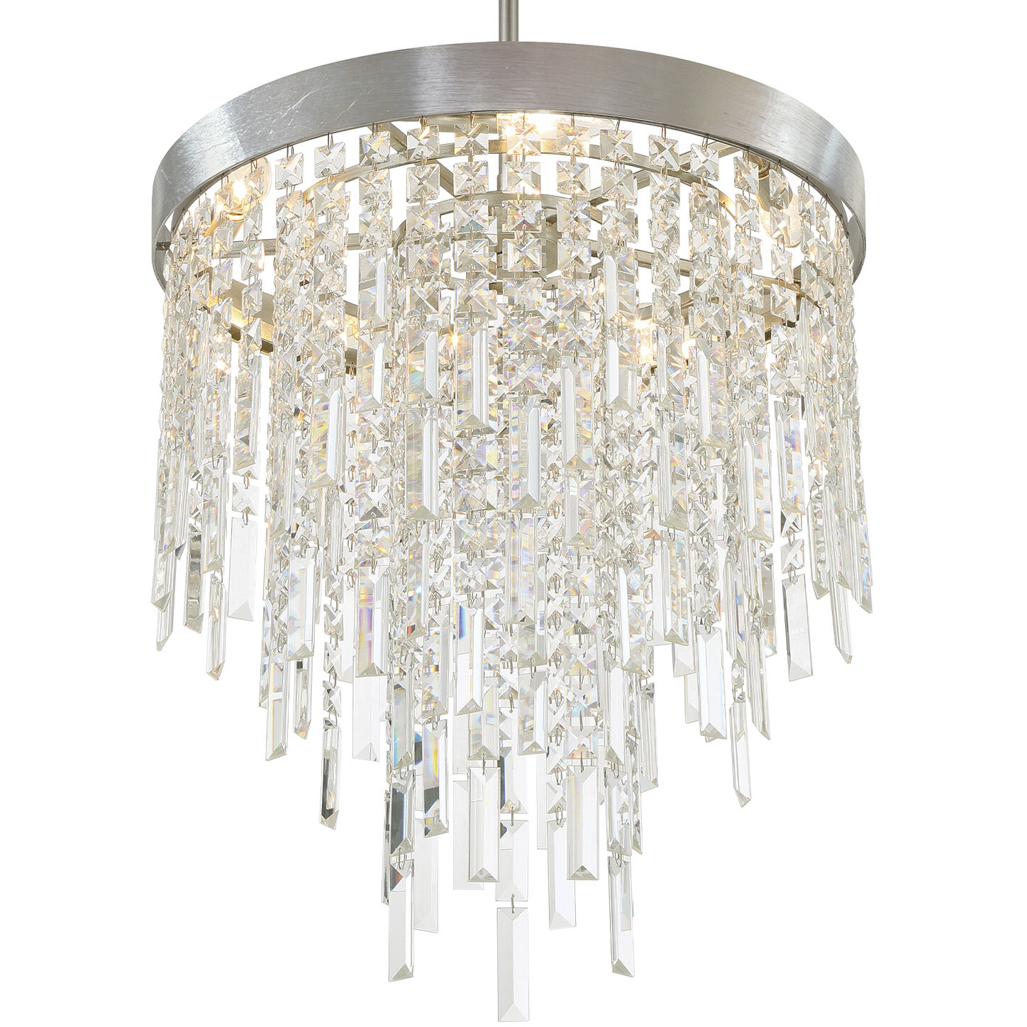 Winfield 5 Light 20 inch Antique Silver Chandelier Ceiling Light