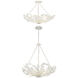 Marselle 6 Light 24 inch Matte White Semi Flush Ceiling Light