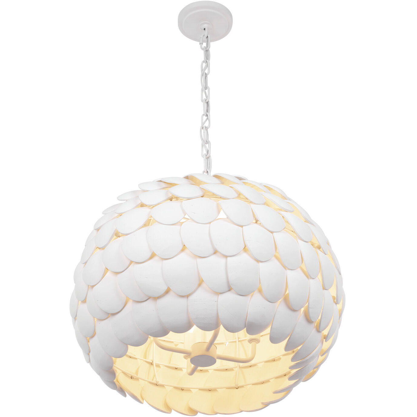 Talia 5 Light 20.5 inch Matte White Chandelier Ceiling Light
