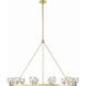 Aragon 12 Light 48 inch Soft Brass Chandelier Ceiling Light