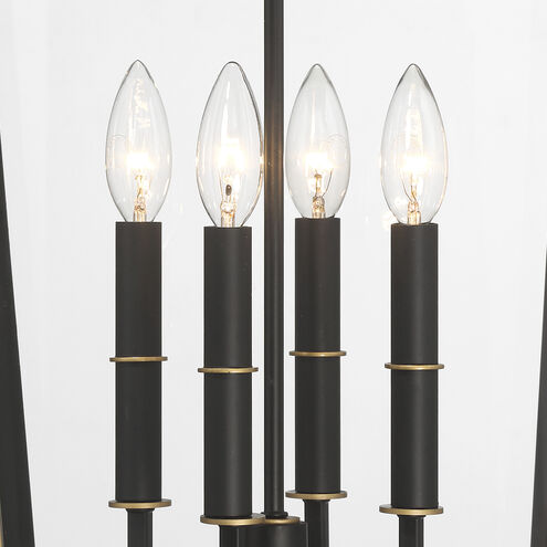 Hawkins Wall Sconce Wall Light in Matte Black and Textured Gold