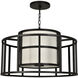 Hulton 5 Light 25 inch Matte Black Lantern Candelier Ceiling Light, Brian Patrick Flynn