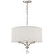 Mirage 3 Light 18 inch Polished Nickel Chandelier Ceiling Light