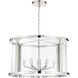 Devon 6 Light 24 inch Polished Nickel Chandelier Ceiling Light