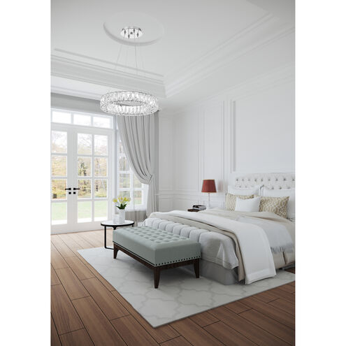 Kinsley 1 Light 18 inch Polished Chrome Chandelier Ceiling Light