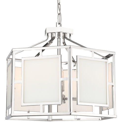 Hillcrest 6 Light 22 inch Polished Nickel Chandelier Ceiling Light in Polished Nickel (PN)