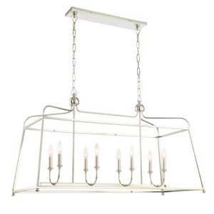 Sylvan 8 Light 42 inch Polished Nickel Chandelier Ceiling Light