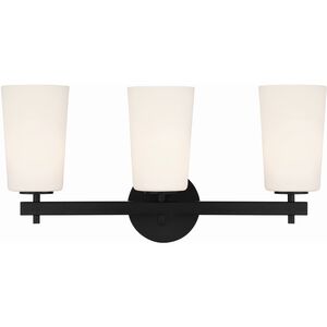 Colton 3 Light 23 inch Black Wall Sconce Wall Light