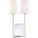 Lena 2 Light 10 inch Polished Chrome Sconce Wall Light