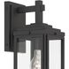 Byron 1 Light 14 inch Matte Black Outdoor Wall Mount