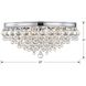 Calypso 6 Light 20 inch Polished Chrome Flush Ceiling Light