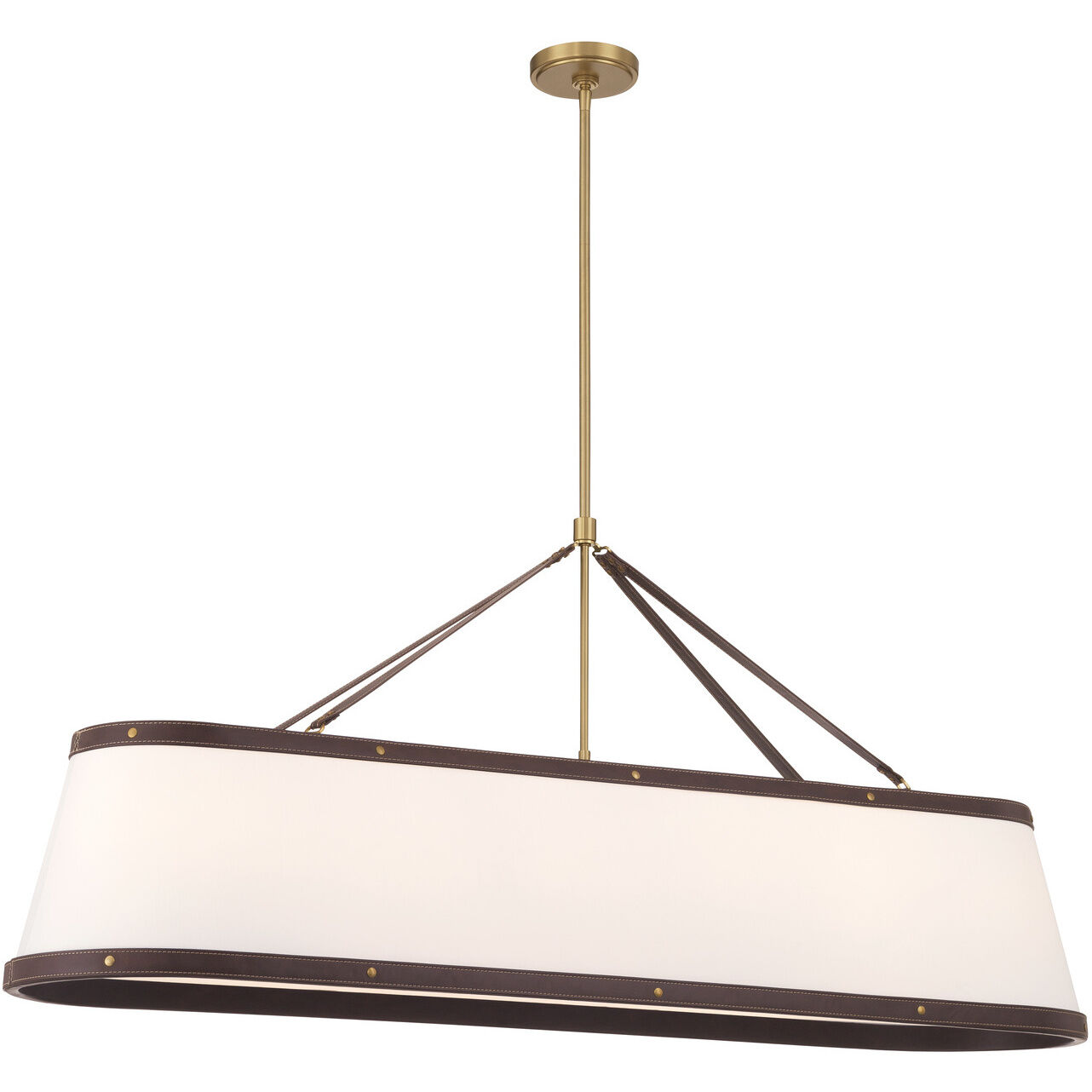Callahan 6 Light 47.5 inch Luxe Gold Linear Chandelier Ceiling Light