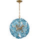 Esme 6 Light 18.25 inch Aged Brass Chandelier Ceiling Light
