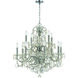 Imperial 12 Light 29.5 inch Polished Chrome Chandelier Ceiling Light in Clear Hand Cut