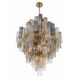 Addis 20 Light 31.5 inch Aged Brass Chandelier Ceiling Light in Autumn