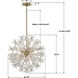 Adley 6 Light 23.75 inch Aged Brass Chandelier Ceiling Light