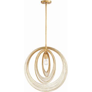 Doral 1 Light 20 inch Renaissance Gold Pendant Ceiling Light