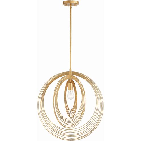 Doral 1 Light 20 inch Renaissance Gold Pendant Ceiling Light