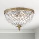 Westbury 3 Light 12 inch Olde Brass Flush Ceiling Light