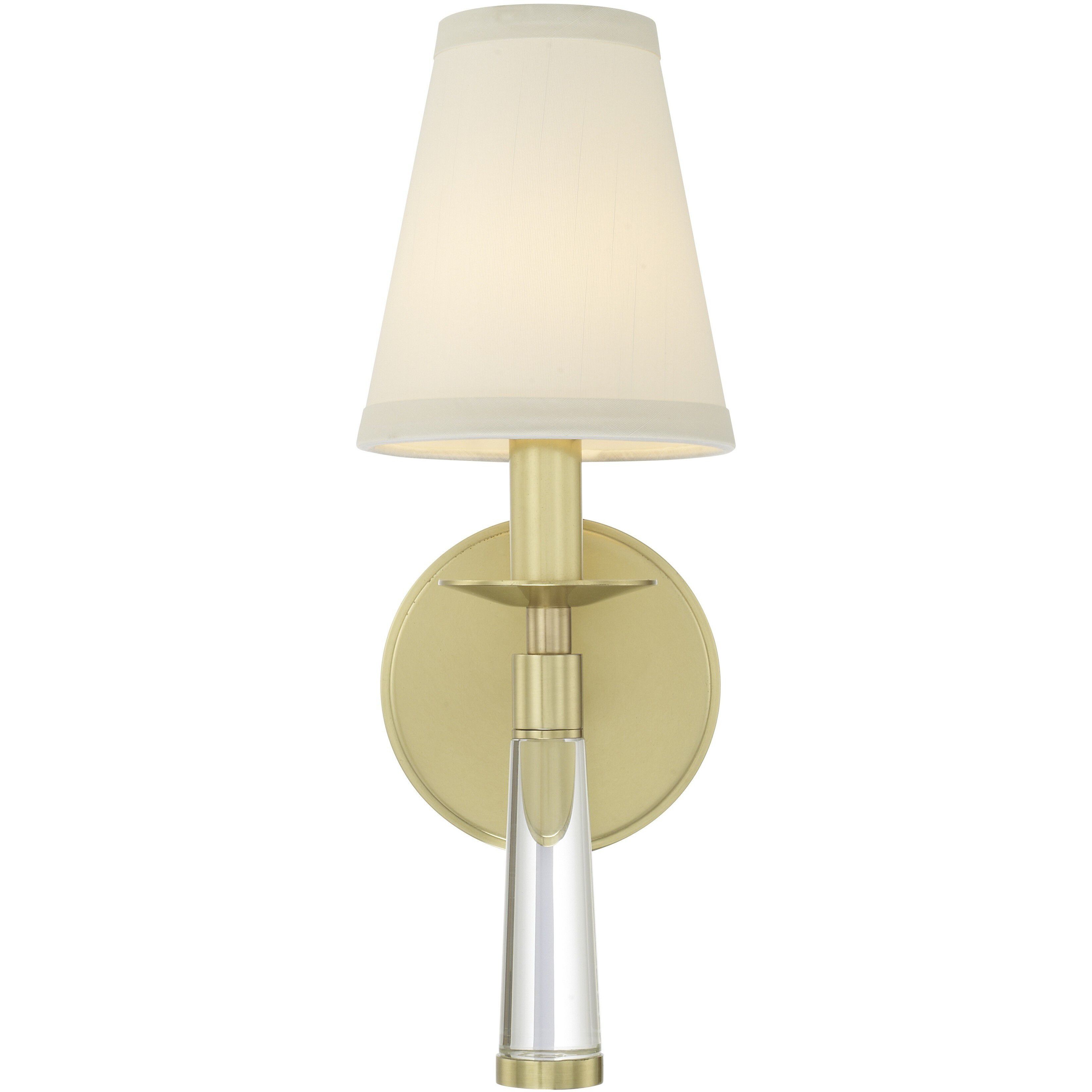 Baxter Sconce Wall Light in Aged Brass