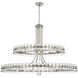 Clover 24 Light 39.25 inch Brushed Nickel Chandelier Ceiling Light