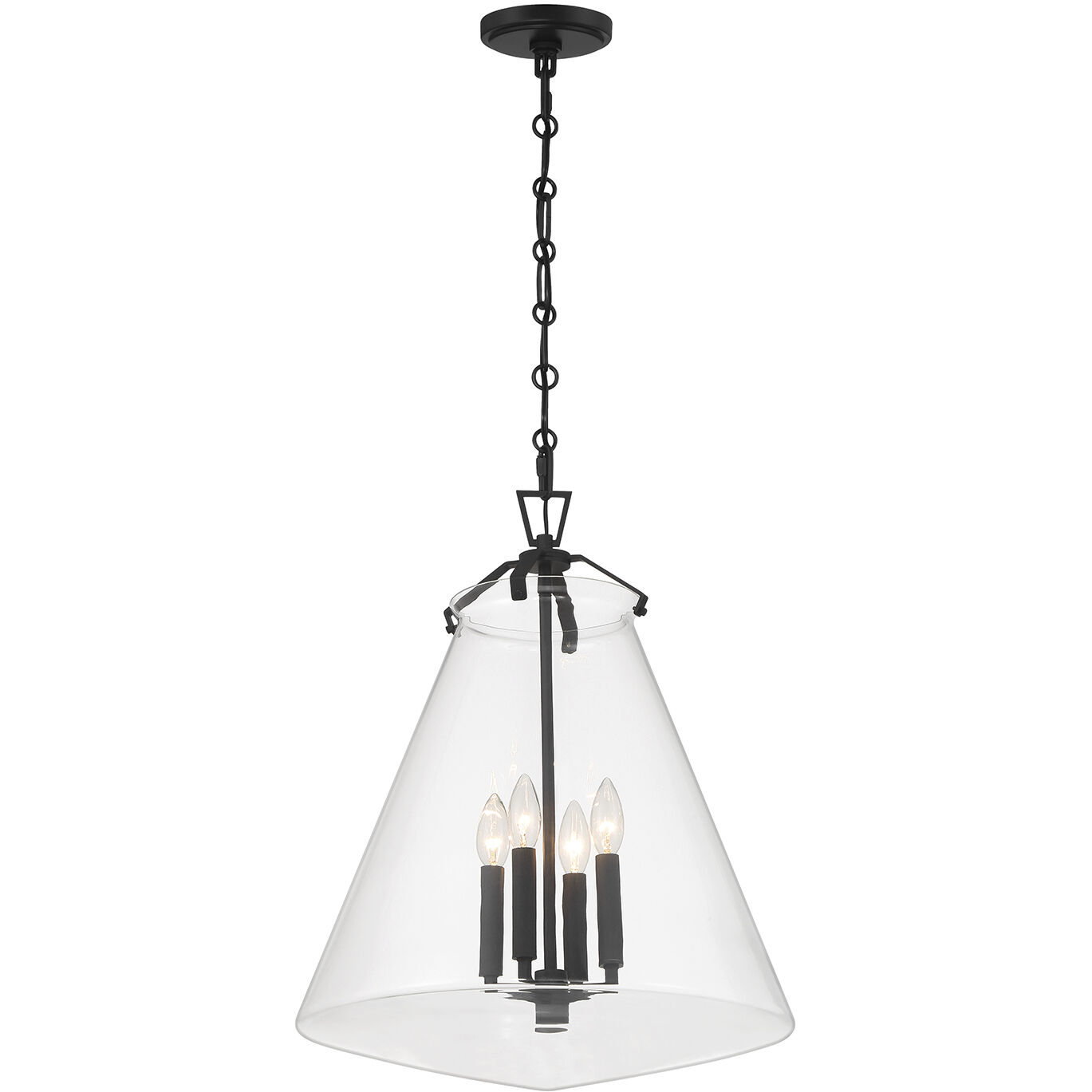 Voss Pendant Ceiling Light in Matte Black