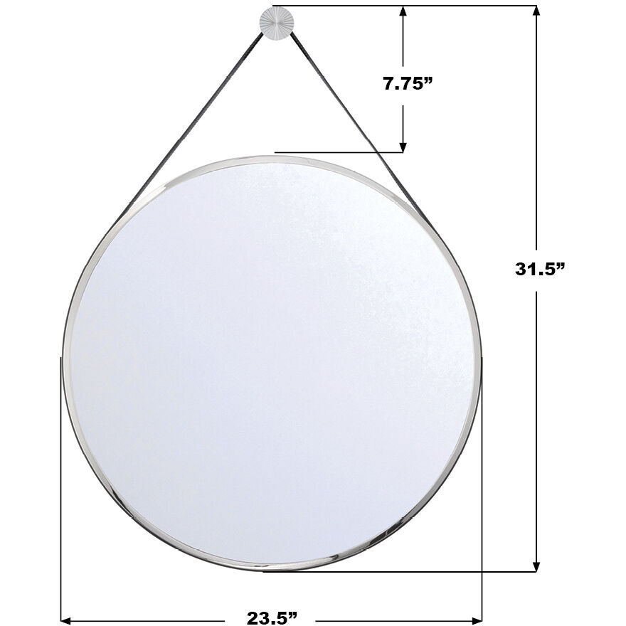 Callahan 31.5 X 23.5 inch Polished Nickel Mirror