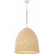 Jasper 6 Light 20 inch Matte White Pendant Ceiling Light