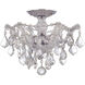 Maria Theresa 3 Light 13.5 inch Polished Chrome Semi Flush Ceiling Light in Clear Hand Cut