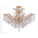 Maria Theresa 6 Light 27 inch Gold Semi Flush Ceiling Light in Clear Spectra