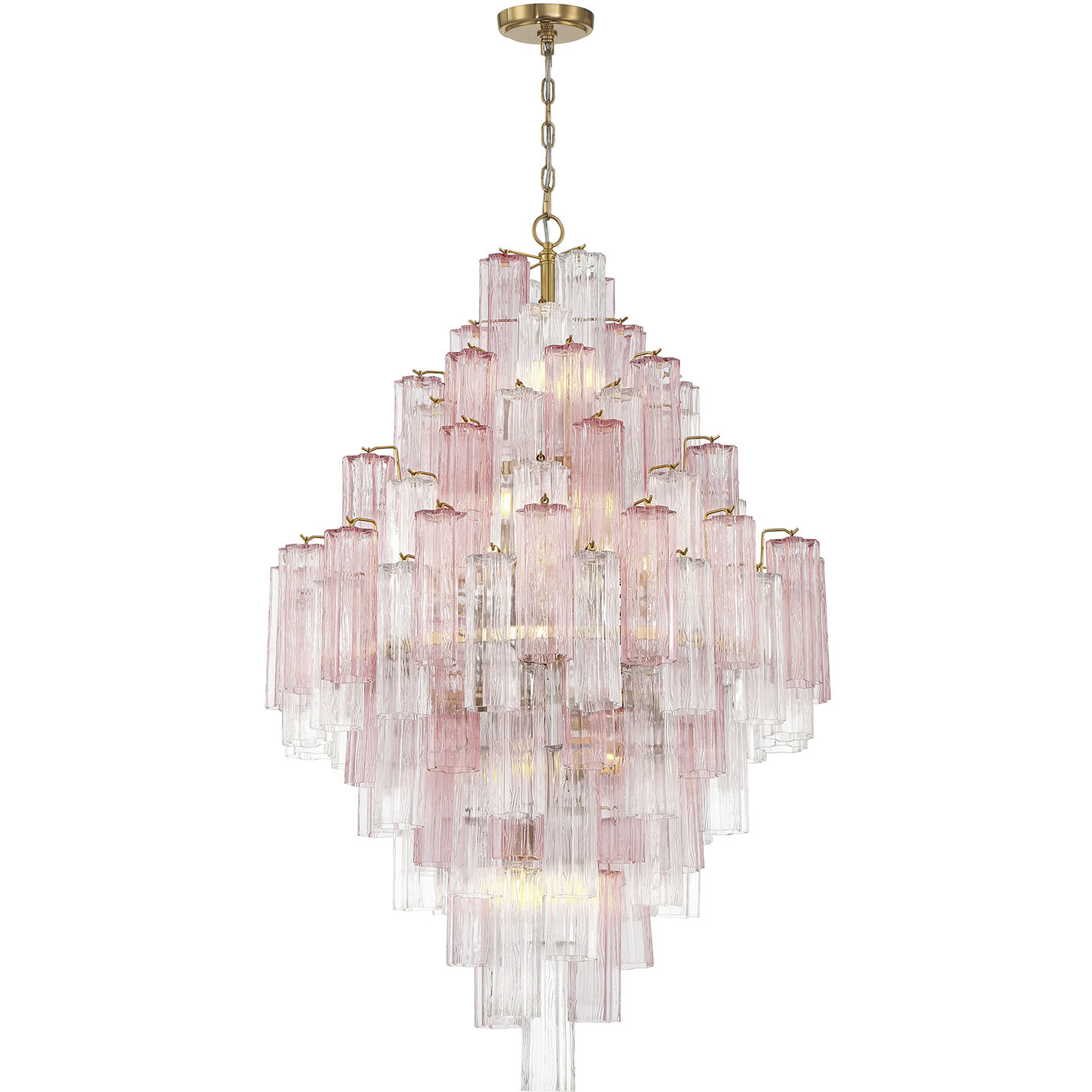 Addis 20 Light 31.5 inch Aged Brass Chandelier Ceiling Light in Spring