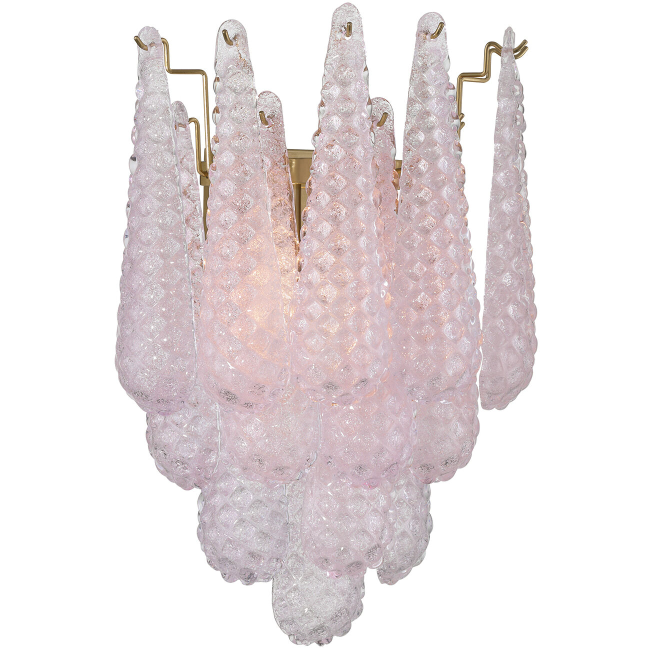 Ollie Bath Wall Light in Sand Glass Blush