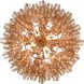Addis 16 Light 32 inch Aged Brass Chandelier Ceiling Light in Tronchi Glass Amber