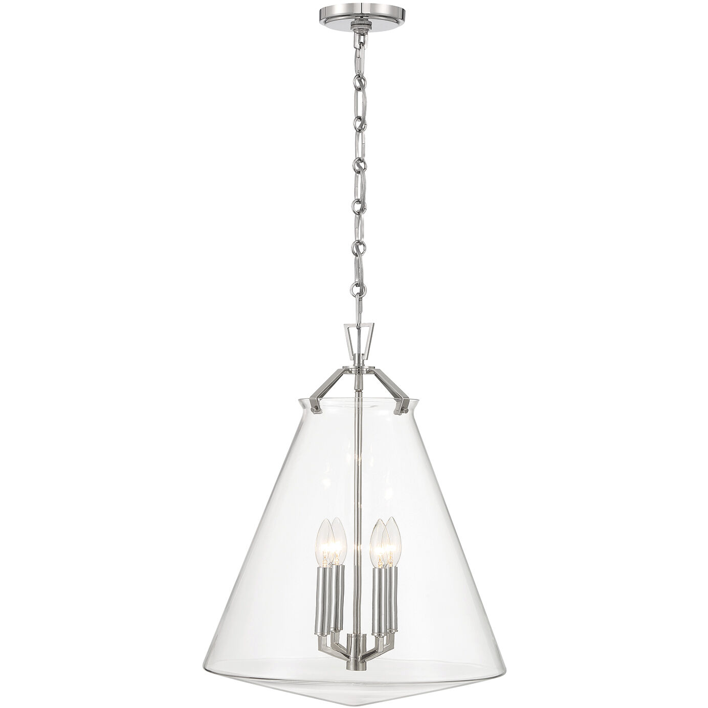 Voss Pendant Ceiling Light in Polished Nickel