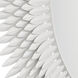 Broche 46.75 X 46.75 inch Matte White Mirror