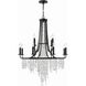 Gabrielle 12 Light 30 inch Matte Black Chandelier Ceiling Light