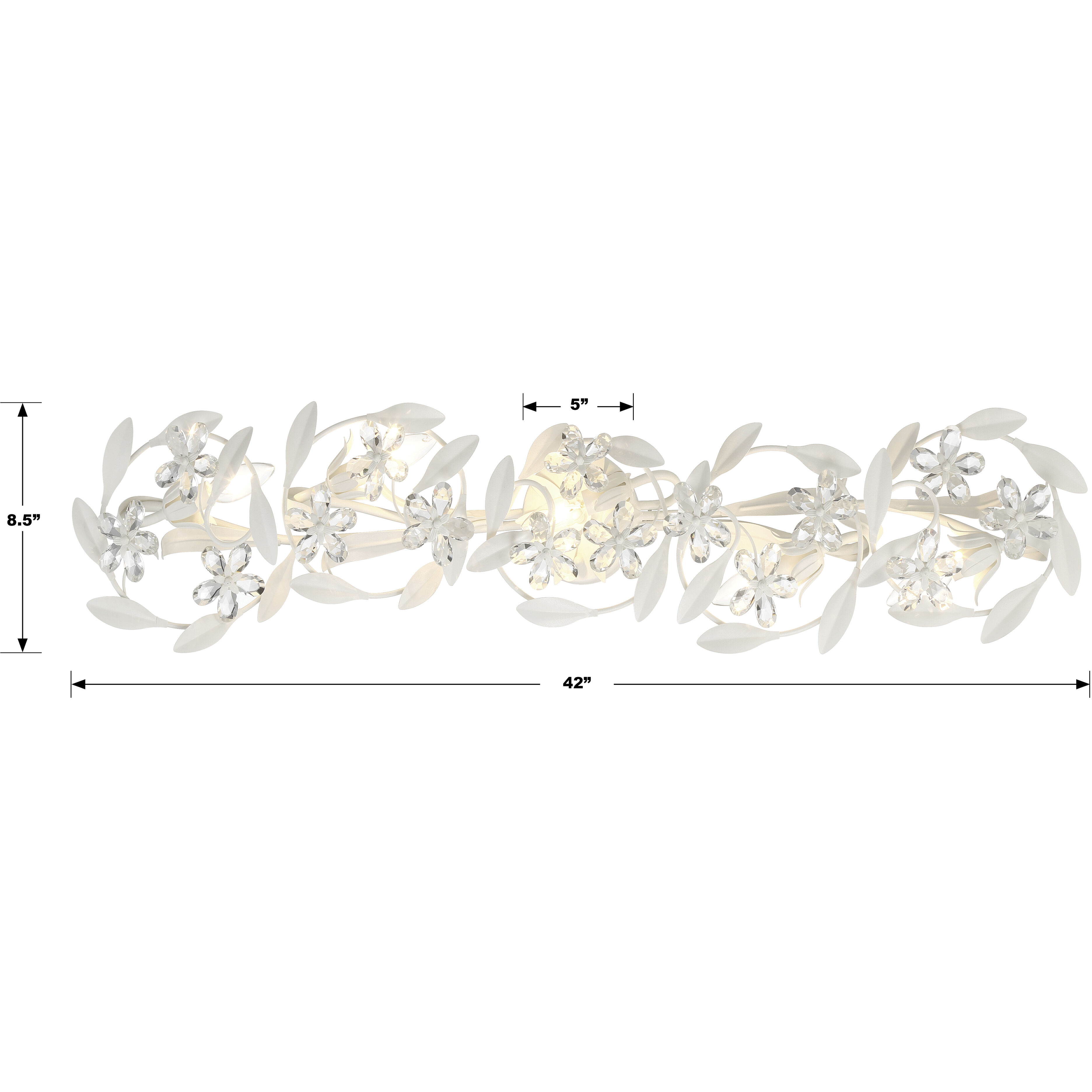 Marselle Bath Vanity Light Wall Light in Matte White