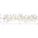 Marselle 5 Light 42 inch Matte White Bathroom Vanity Light Wall Light