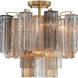 Addis 4 Light 17.75 inch Aged Brass Semi Flush Ceiling Light in Autumn