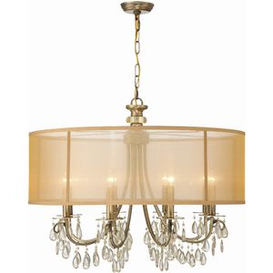 Hampton 8 Light 32 inch Antique Brass Chandelier Ceiling Light