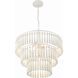 Tiana 3 Light 20.5 inch Matte White Chandelier Ceiling Light