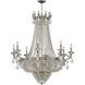 Majestic 20 Light 46 inch Historic Brass Chandelier Ceiling Light in Clear Hand Cut